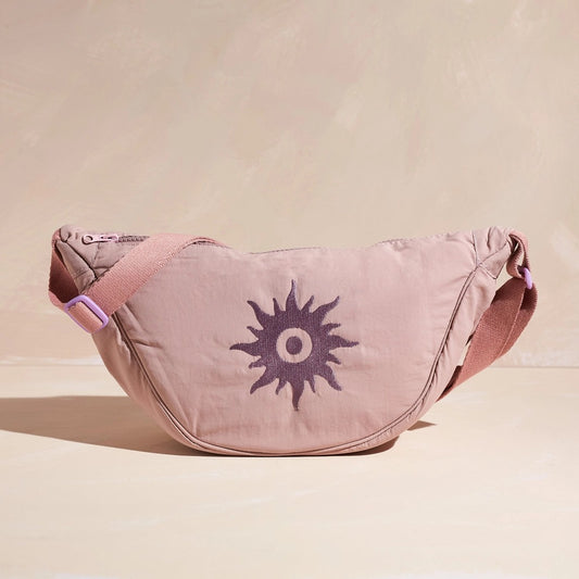 Nylon Sling Bag in 90s Lilac