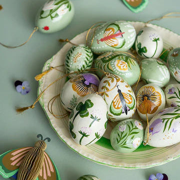 Papier Mâché Eggs Anila Sage
