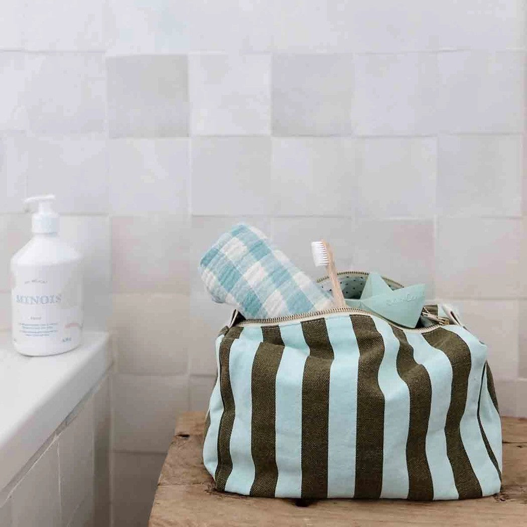 Toalettmappe Stripes Aqua