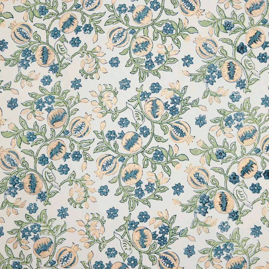 Pomegranate Indigo Wrapping Paper