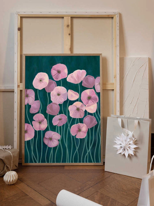 Pink Poppies 30x40