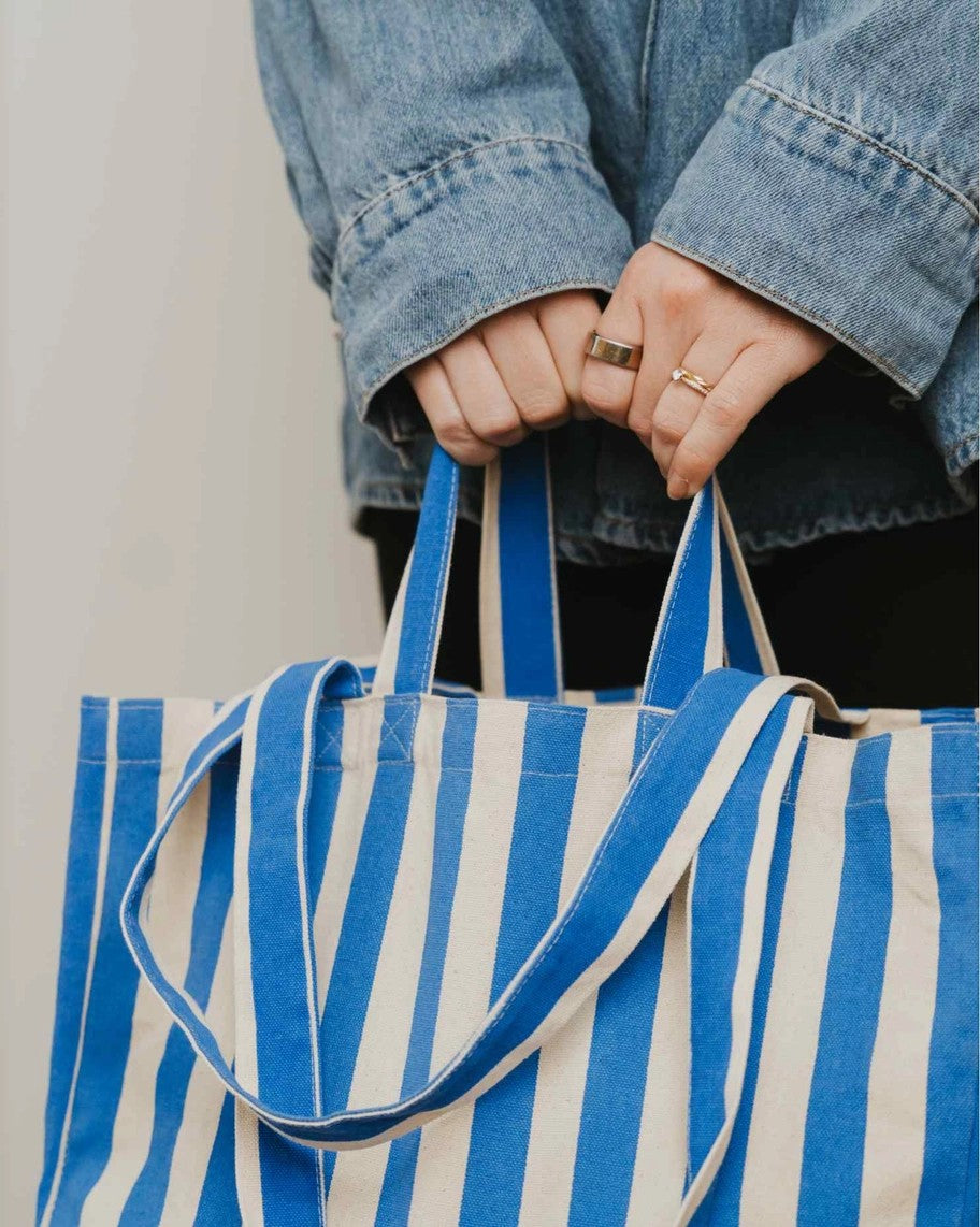 Organic Tote Original Blue Stripes