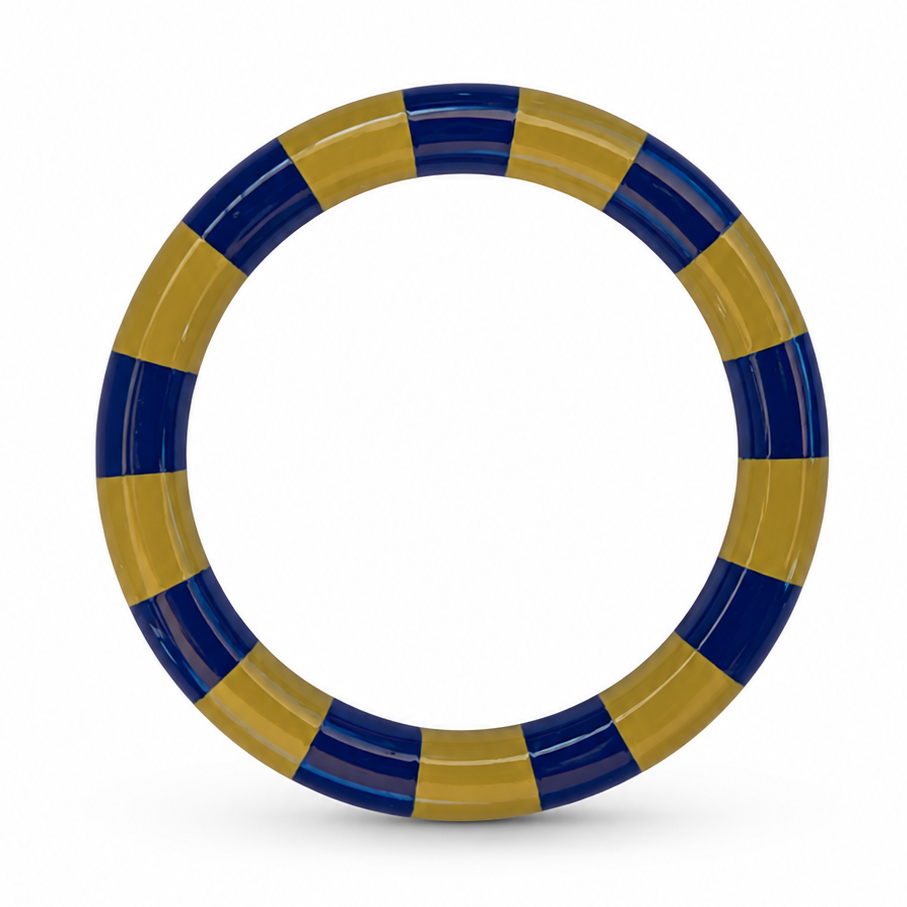 Stripe Bracelet Olive Cobalt