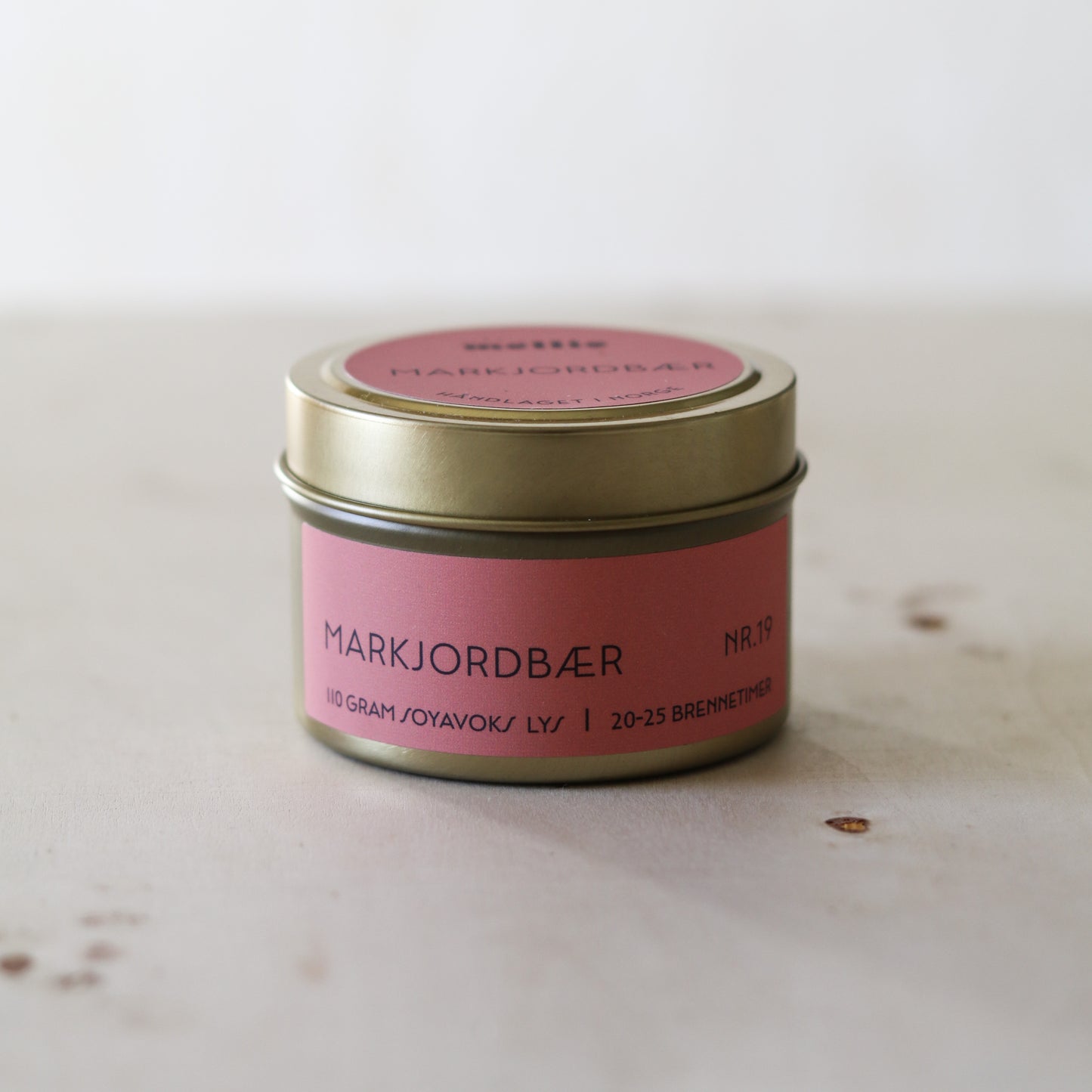 MARKJORDBÆR duftlys lite