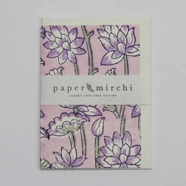 Lotus Lavender Greeting Card