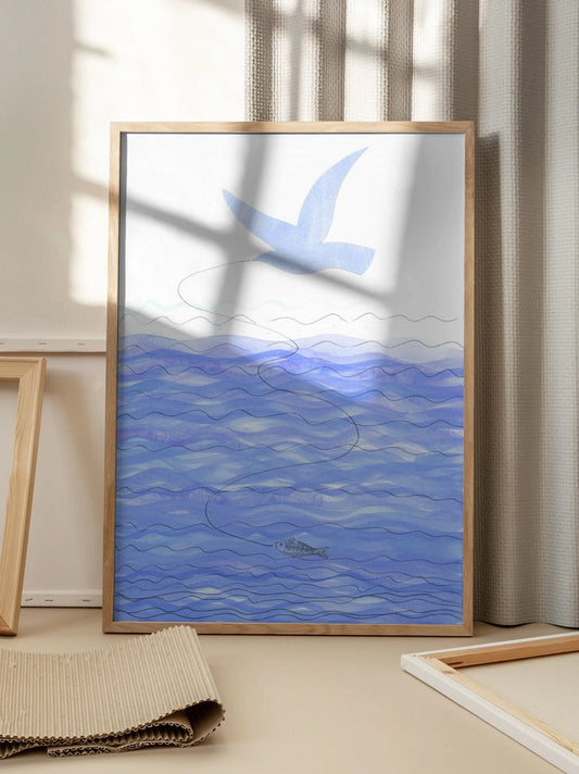 Seabird & Fish 30x40