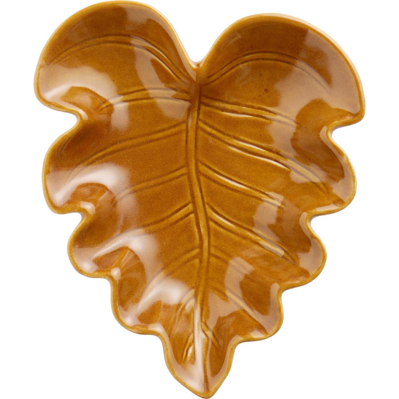 Skål bladformet oker