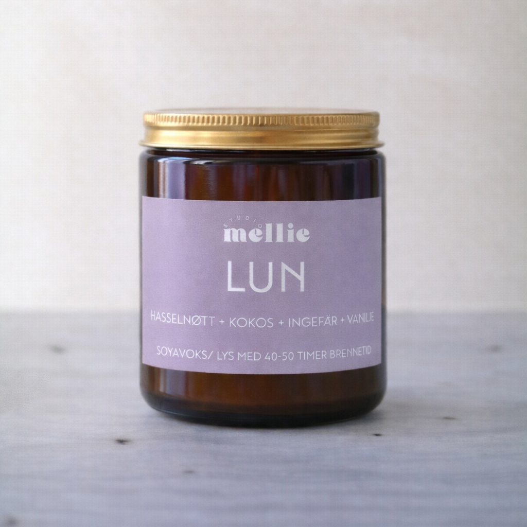 Lun duftlys stort