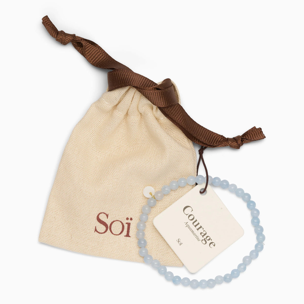 Petite Aquamarine Stretch Bracelet