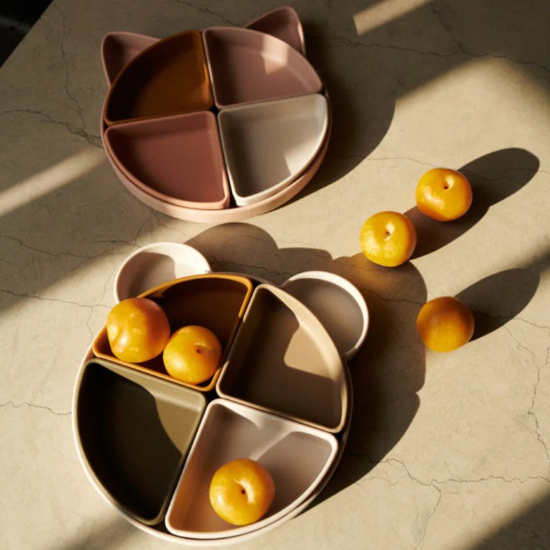 Arne Divider Plate Cat Rose