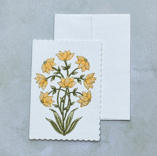 Champaca Saffron Card