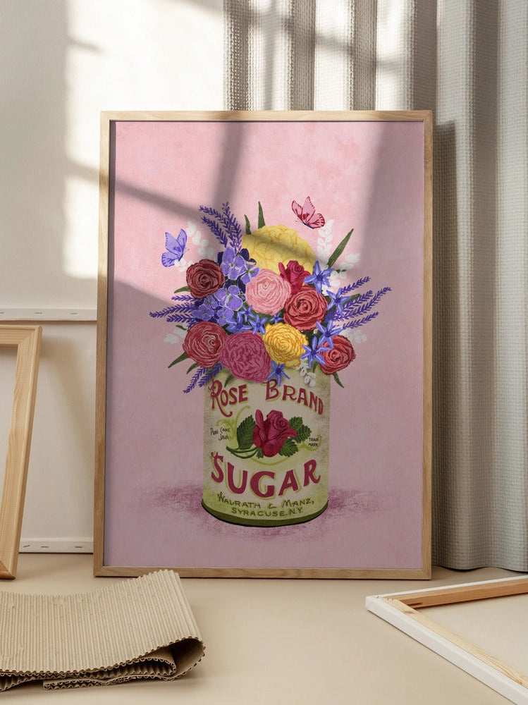 Rose sugar can