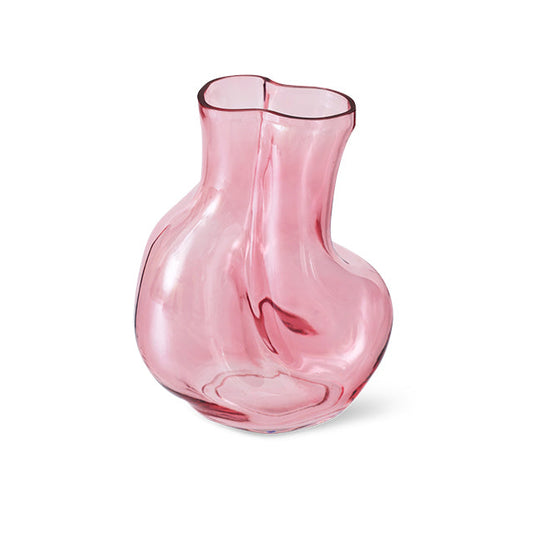 Gleam Glass Vase Rose