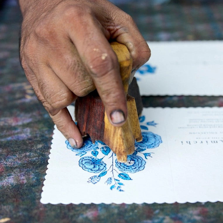 Gulab Sapphire Greeting Card