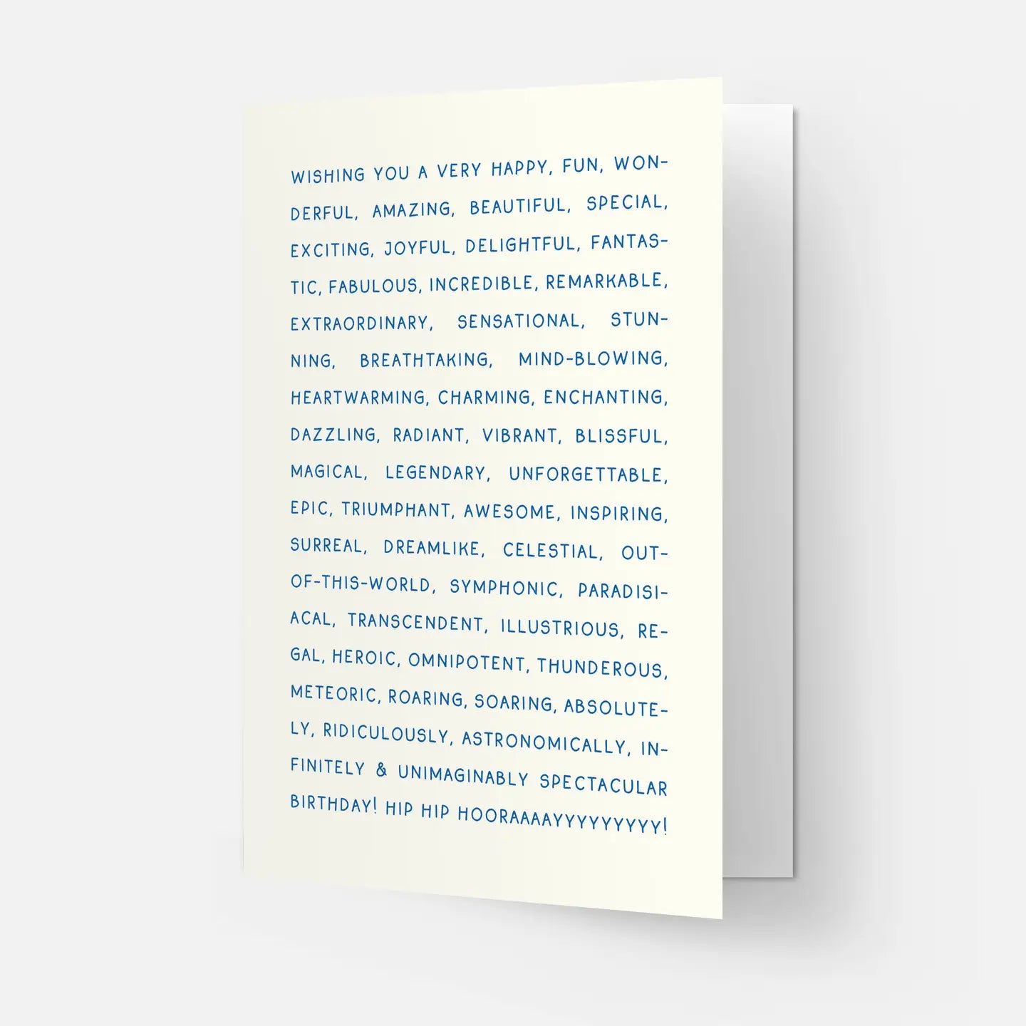 Adjectives Birthday Card