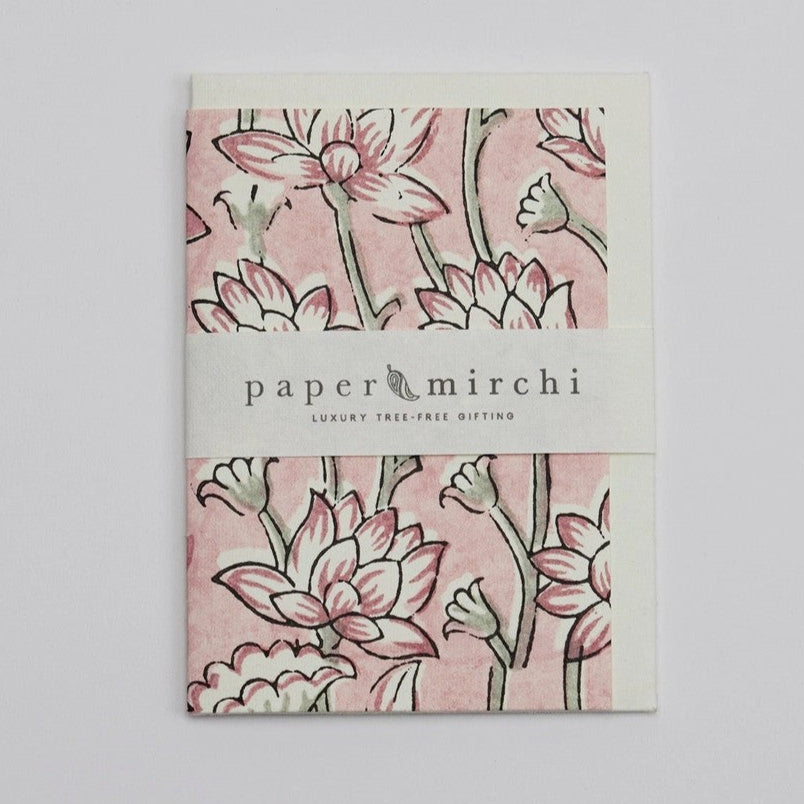 Lotus Pink Earth Greeting Card