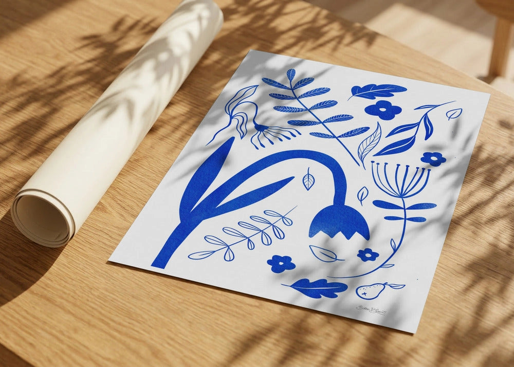 Blue Botanicals 30x40