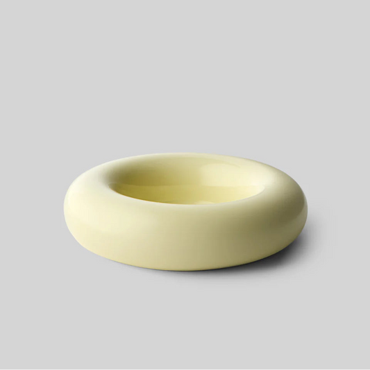 Bob Candle Holder L Yellow