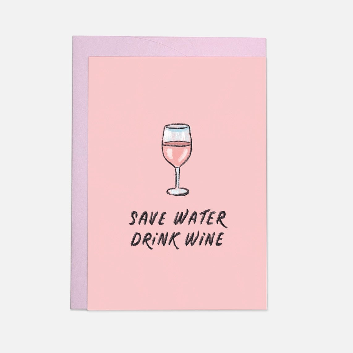 Drink Wine Greeting Card