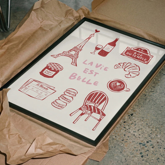 Crimson Paris Icons 30x40