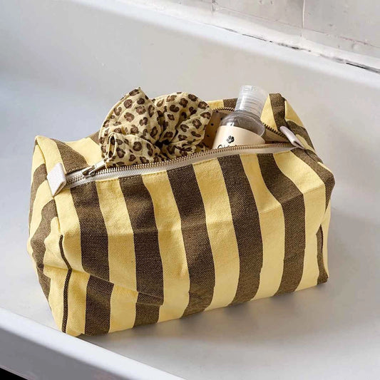 Toalettmappe Stripes Lemon