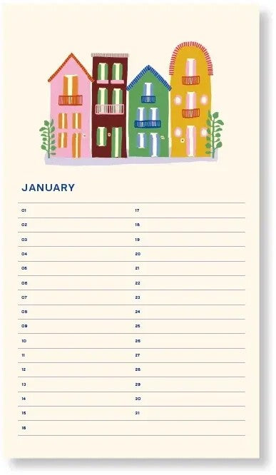Birthday Calendar Flowers