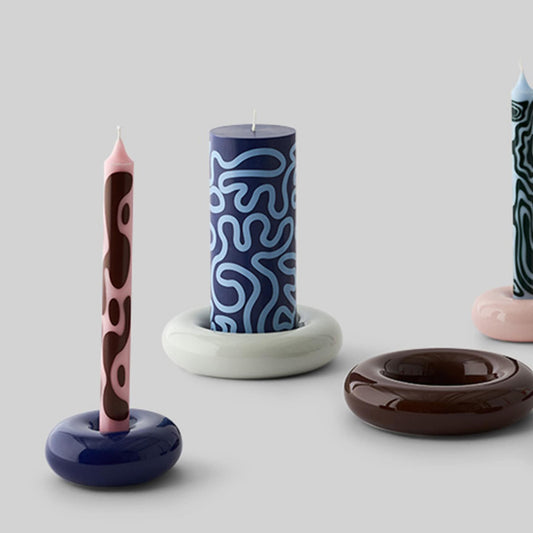 Bob Candle Holder S Dark Blue