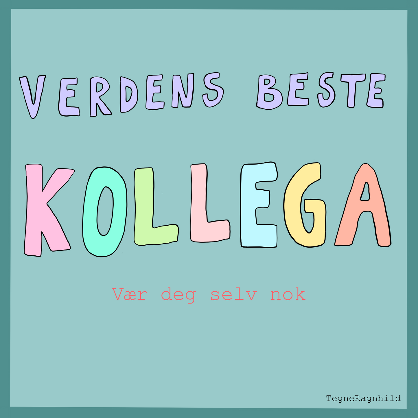 Kort Verdens Beste Kollega