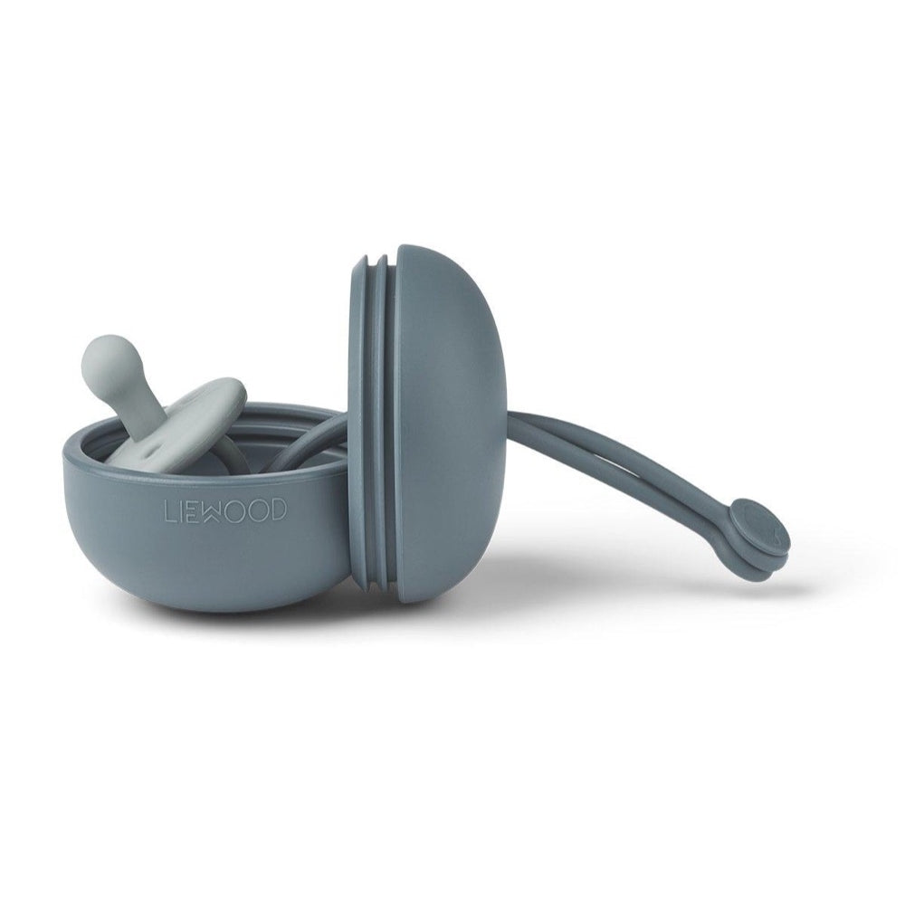 Philip Pacifier Box Dove Blue