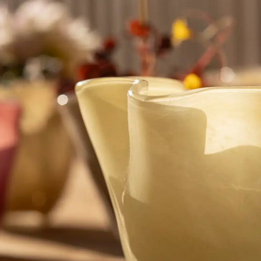 Glass Vase Cream