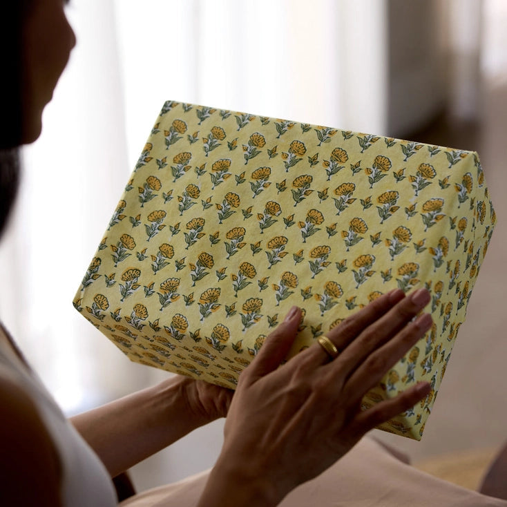 Ditsy Floral Sunshine Wrapping Paper