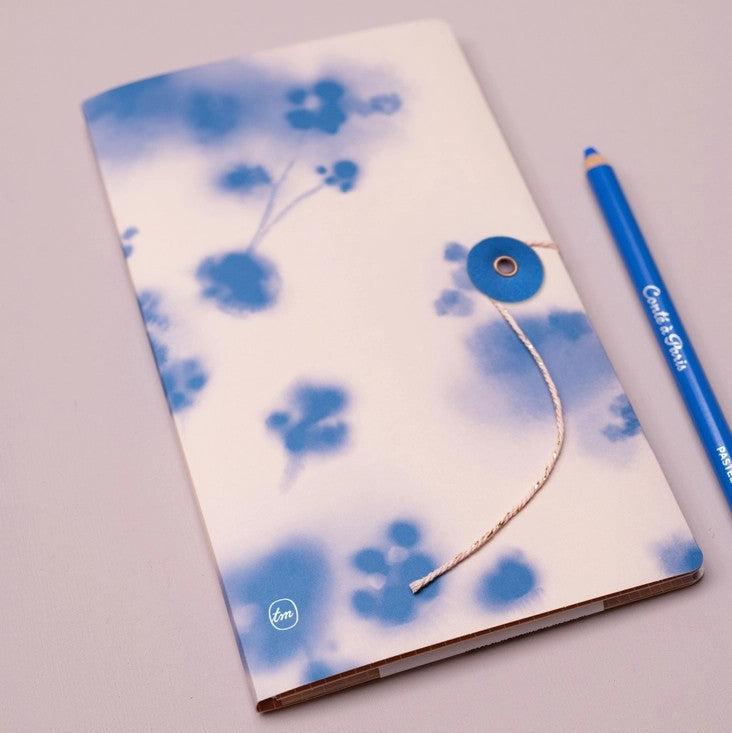Notebook Japanese Closure Blue Blossom