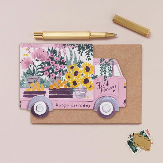 Flower Truck Card