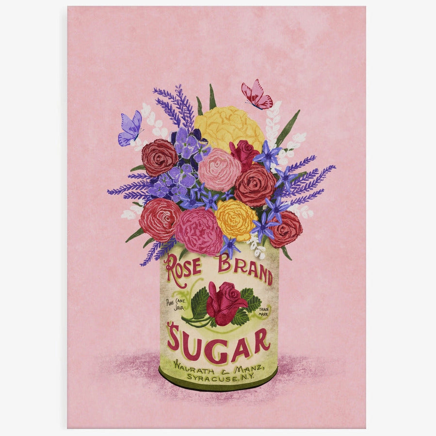 Rose sugar can