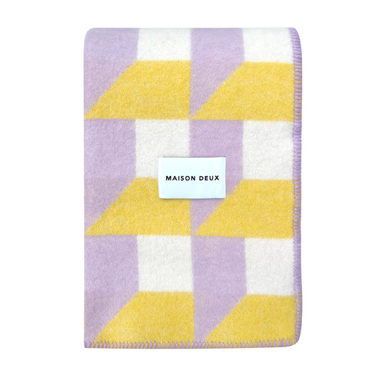 Cubics Blanket Lilac Sun