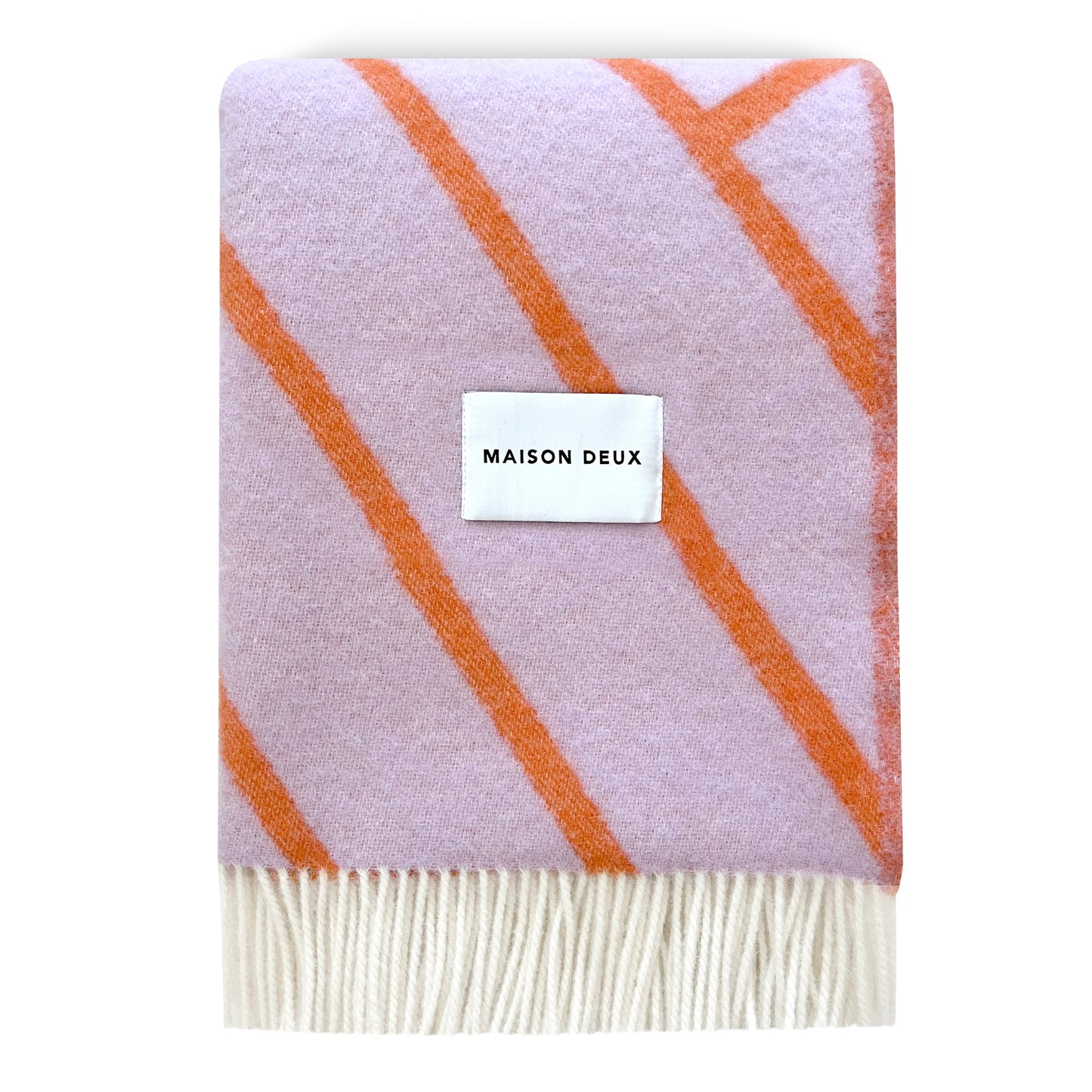 Lines Blanket Lilac Orange