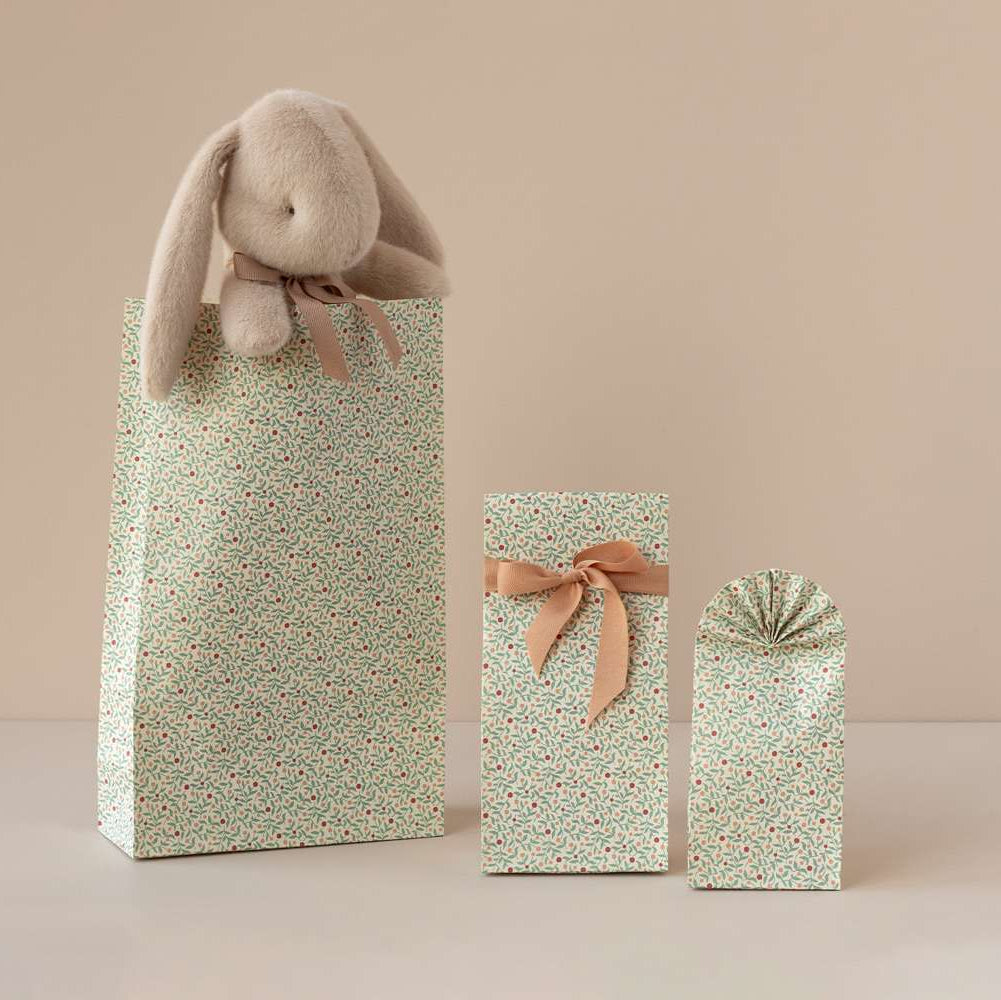 Gift Bag Berry Branches Blue