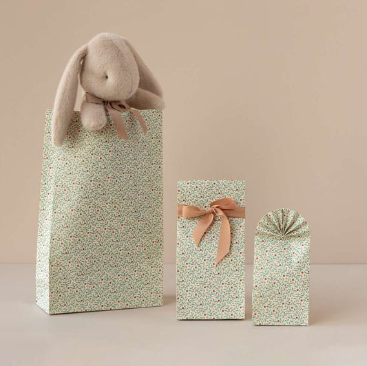 Gift Bag Berry Branches Blue
