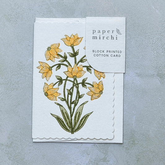 Champaca Saffron Card