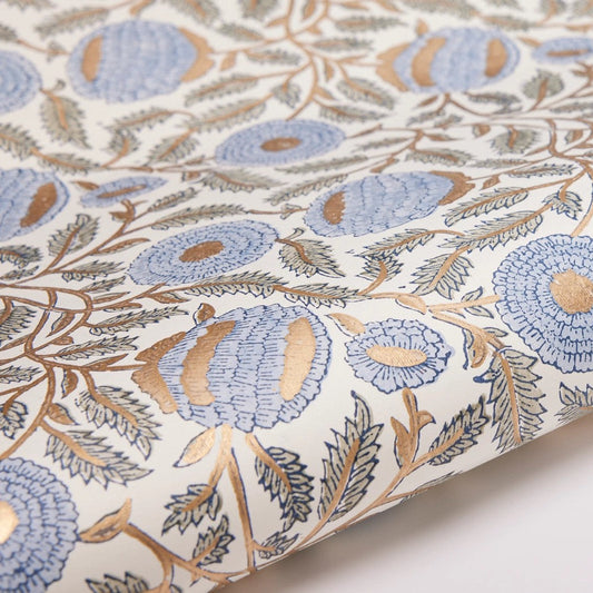Marigold Bluestone Wrapping Paper