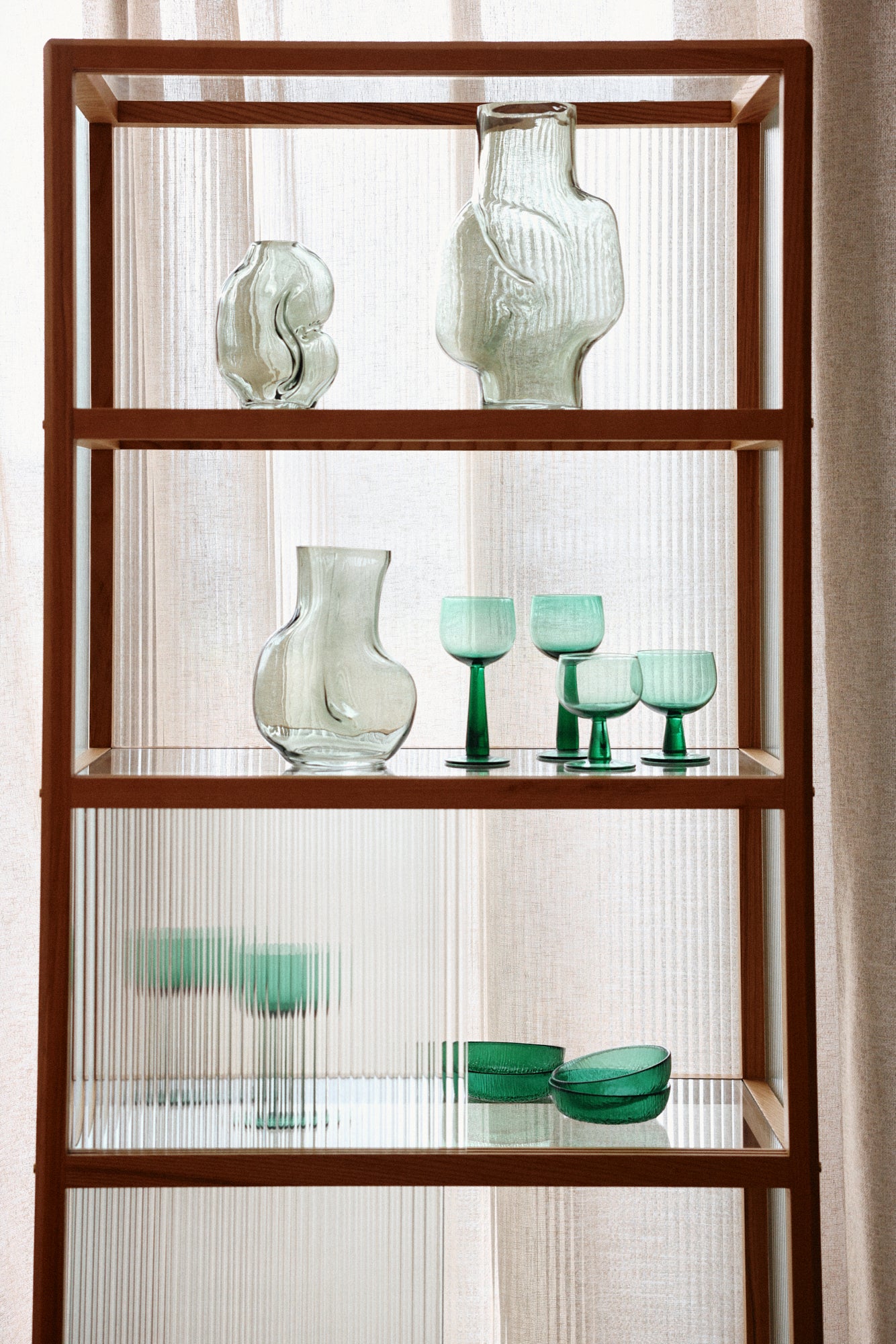Gleam Glass Vase Olive