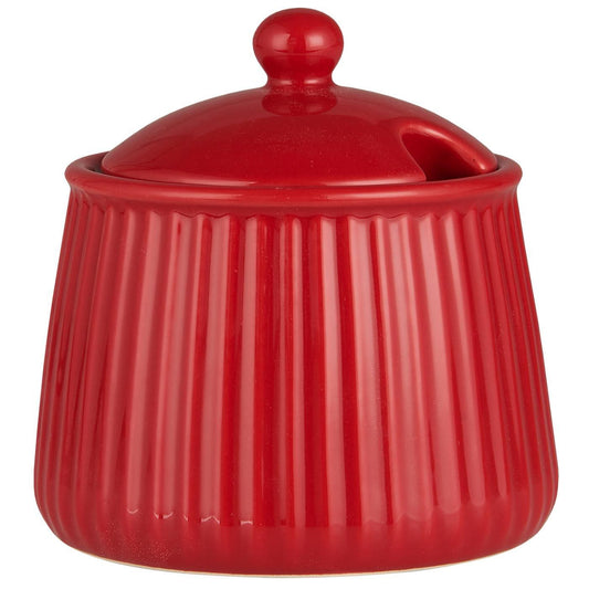 Skål med lokk Rød