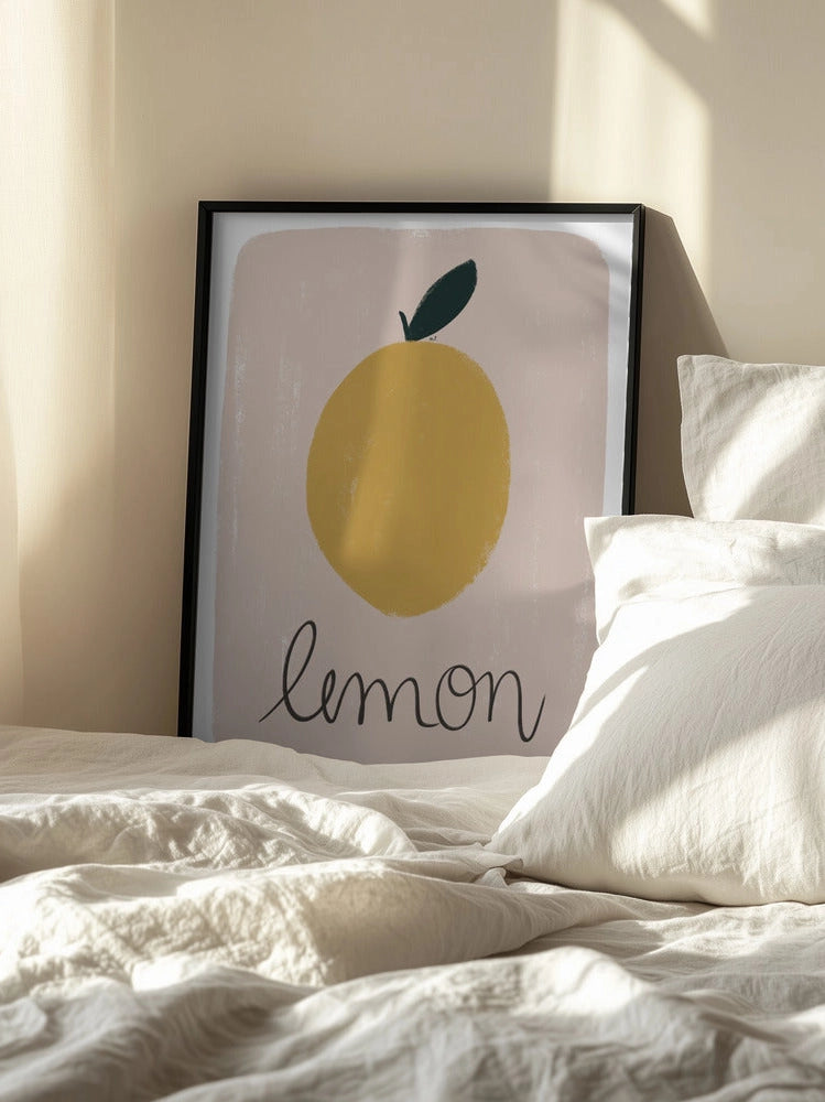 Lemon Lettering 30x40