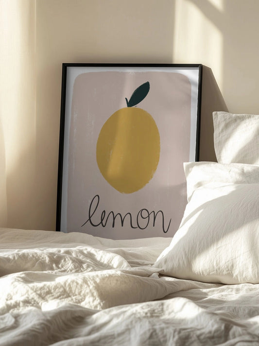 Lemon Lettering 30x40