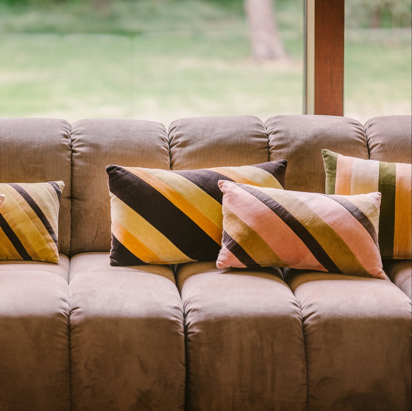 Velvet cushion Sunkissed