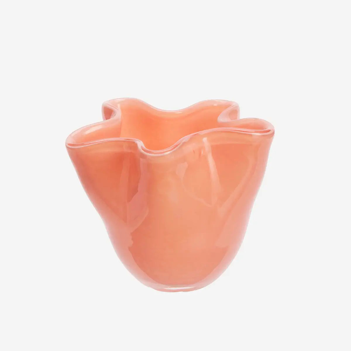 Glass Vase Coral