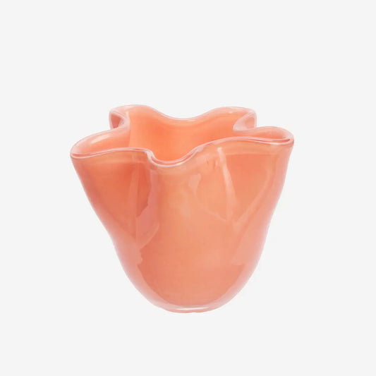 Glass Vase Coral