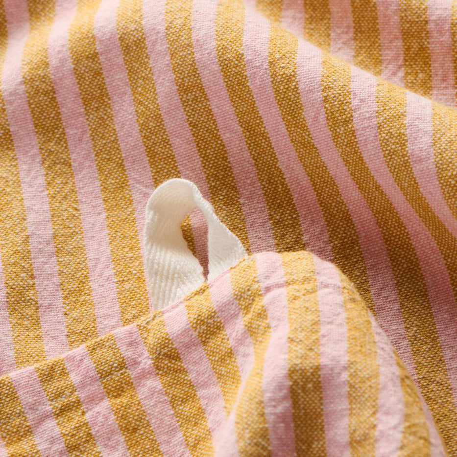 Kjøkkenhåndkle Oker / rosa striper