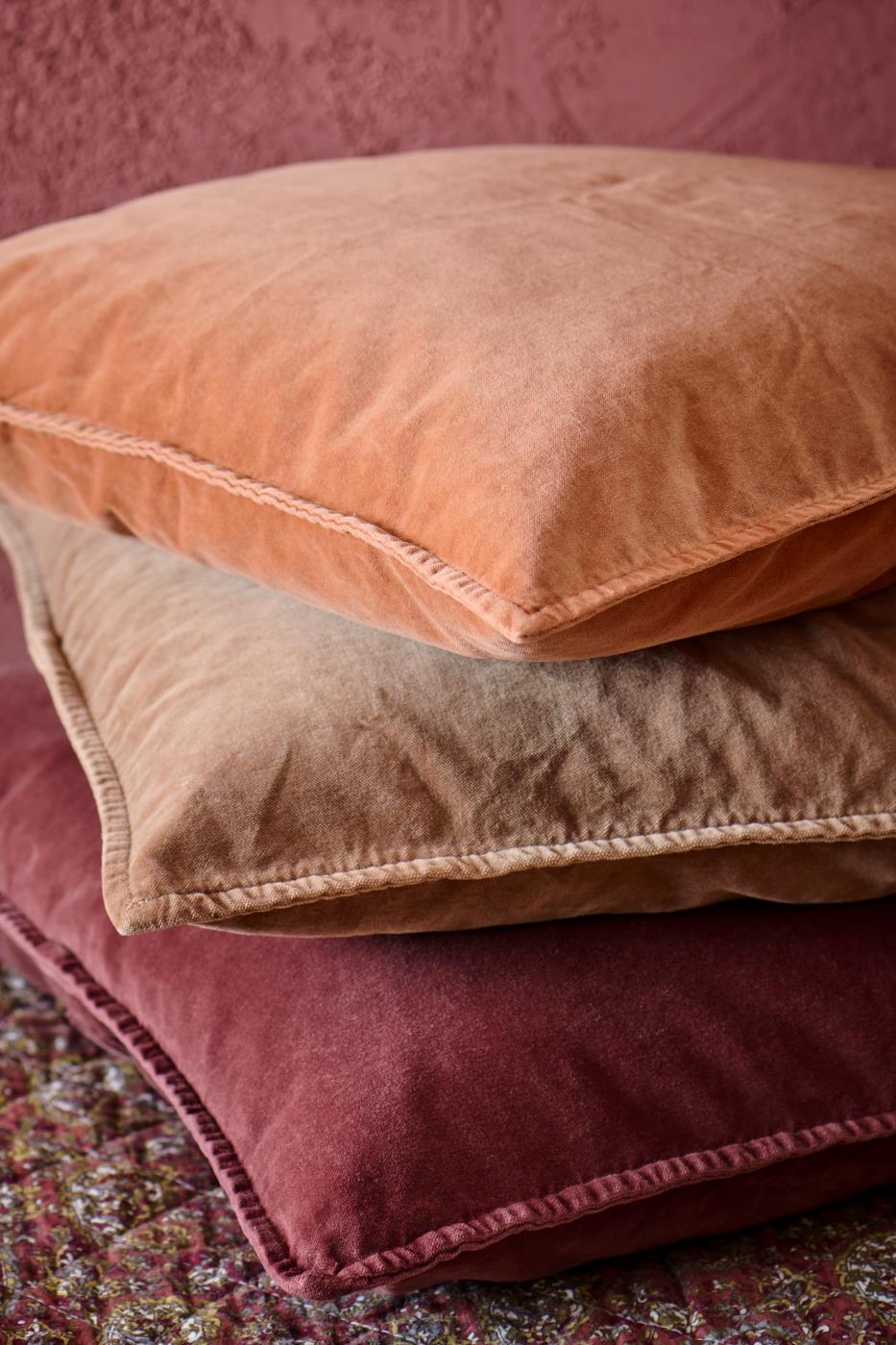 Putetrekk Velour Plum