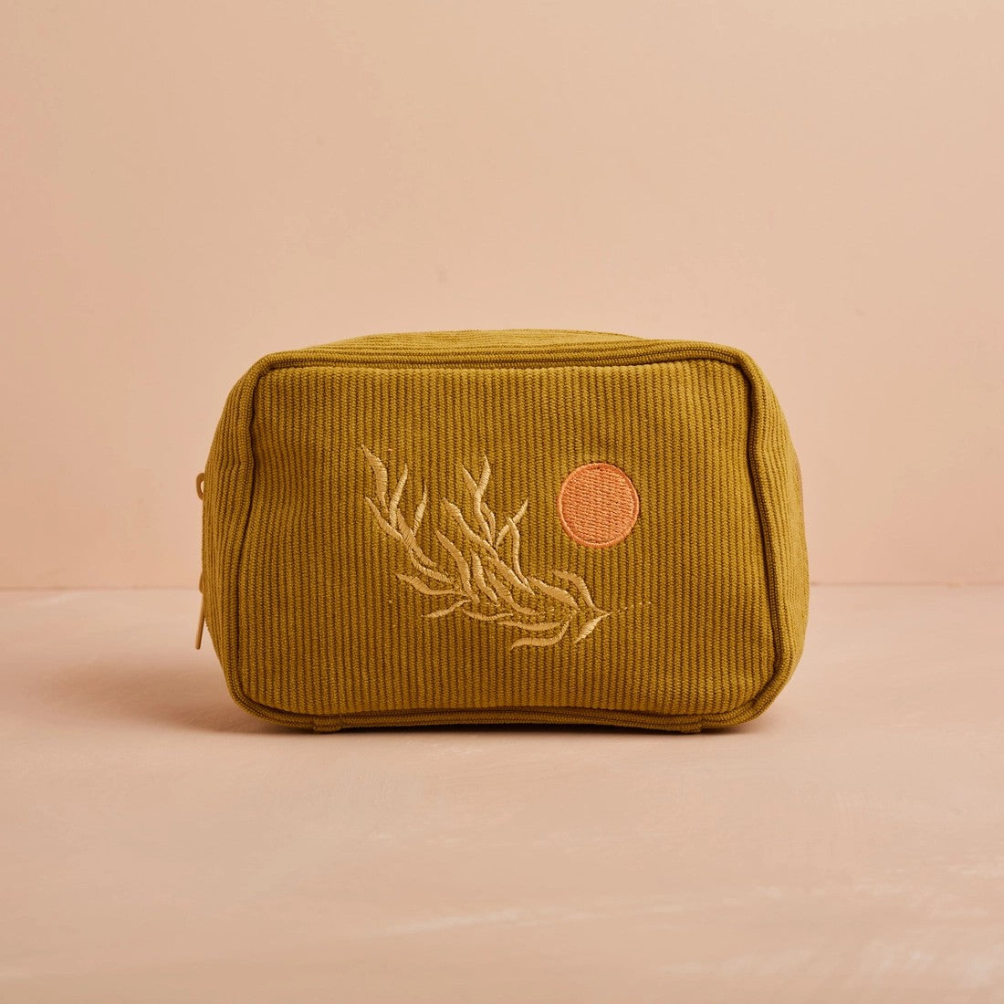 Corduroy Makeup Bag Olive